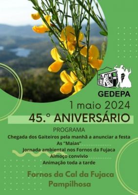 Comoemorações do 45 .º  aniversário do GEDEPA