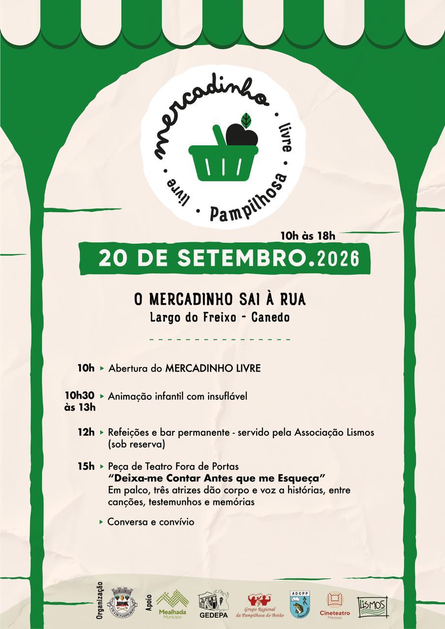 Mercadinho Livre setembro  -  Largo do Freixo, Canedo